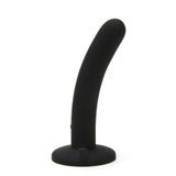 Me You Us 5" Vibrating Slim Peg Dildo Black Silicone Thin Anal Sex Toy