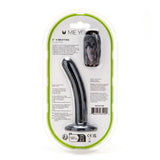 Me You Us 5" Vibrating Slim Peg Dildo Black Silicone Thin Anal Sex Toy