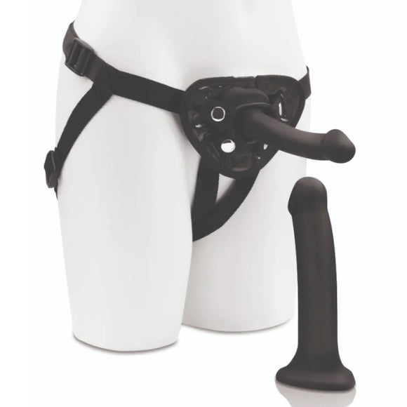Me You Us Strap-On Harness Kit Silicone Semi Realistic Dildo Set Sex Toy