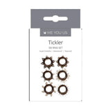 Me You Us Tickler Six Cock Ring Set Textured Smoke Penis Erection Aid