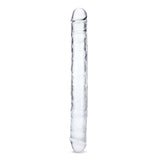 Me You Us UltraCock 15" Clear Jelly Double Ended Dildo Realistic Penis Sex Toy