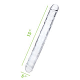 Me You Us UltraCock 15" Clear Jelly Double Ended Dildo Realistic Penis Sex Toy