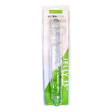Me You Us UltraCock 15" Clear Jelly Double Ended Dildo Realistic Penis Sex Toy