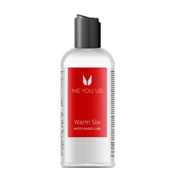 Me You Us Warm Slix Water-Based Lubricant Heat Sensation Lube 100ml