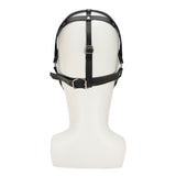 Me You Us Web Bondage Hood Faux Leather Strap Fetish Mask BDSM Power Play