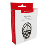 Me You Us Web Bondage Hood Faux Leather Strap Fetish Mask BDSM Power Play