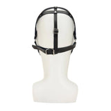 Me You Us Web Bondage Hood Faux Leather Strap Fetish Mask BDSM Power Play