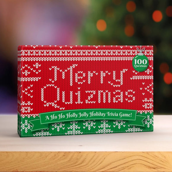 Merry Quizmas Christmas Quiz Question Cards Festive Fun Trivia Game