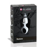 MyStim Romeo Anal & Vaginal Electro Stimulation Probe White E-Stim Butt Plug