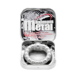 Maximum Metal Beaded Silicone Cock Ring Penis Erection Enhancer Band