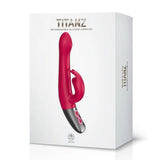 NMC Titanz Rotating Rabbit Vibrator Pink Silicone Bunny Duo Vibe Sex Toy