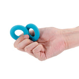 Renegade Erectus Super Stretchable Cock Rings Set of 2 Penis Erection Bands Teal Blue