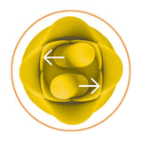 Nasstoys Clit-Tastic Tulip Finger Massager & Pleasure Anal Plug Yellow Clitoral Vibrator Sex Toy