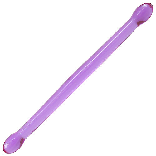Double Trouble Slender Bender Purple Double Ended Dildo 17 Inch Long Twin Head Couples Sex Toy