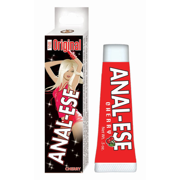 Nasstoys Anal-Ese Cherry Flavour Desensitizing Cream Relax Numb Rectal Travel Size Lube 15ml