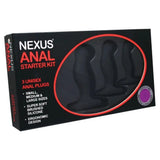 Nexus Anal Starter Kit 3 Size Beginners P-Spot Silicone Butt Plug Set