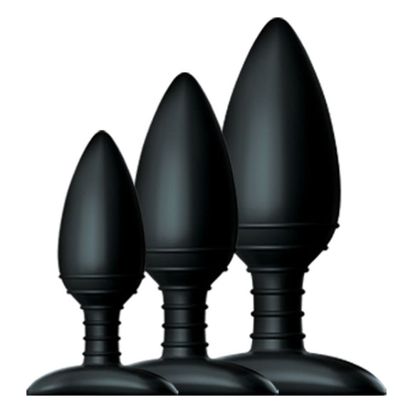 Nexus Butt Plug Trio 3 Size Anal Training Kit Classic Starter Set