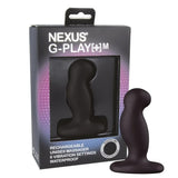 Nexus G-Play + Medium Unisex Massager Black Vibrator Prostate Plug Sex Toy