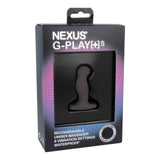 Nexus G-Play+ Small Black Prostate Massager Unisex Anal Vibrator USB Sex Toy