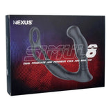 Nexus Simul8 Dual Prostate and Perineum Massager Cock & Ball Ring Male Sex Toy