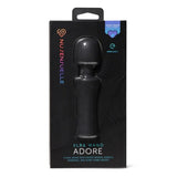 Nu Sensuelle Adore XLR8 Turbo Boost Mini Wand Black Warming Vibrator Massager Sex Toy