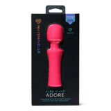 Nu Sensuelle Adore XLR8 Turbo Boost Mini Wand Hot Pink Warming Vibrator Massager Sex Toy