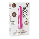 Nu Sensuelle Bobbii Bullet Vibrator Magenta Flexible 69 Pattern Vibe Sex Toy