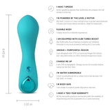 Nu Sensuelle Nubii Gemma Bullet Vibrator Blue Mini Massager Sex Toy