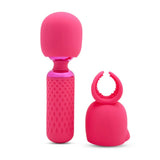 Nu Sensuelle Nubii Harlow Mini Wand with Attachment Head Pink Sex Toy