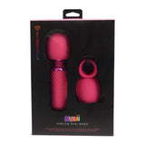 Nu Sensuelle Nubii Harlow Mini Wand with Attachment Head Pink Sex Toy