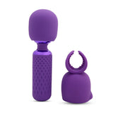 Nu Sensuelle Nubii Harlow Mini Wand Purple Vibrator Masturbator Attachment Sex Toy