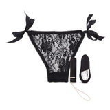 Nu Sensuelle Pleasure Panty Remote Control Bullet Vibrator & Black Lace Underwear Set