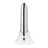Nu Sensuelle Point Bullet Vibrator Silver Silicone Massager Vibe Sex Toy