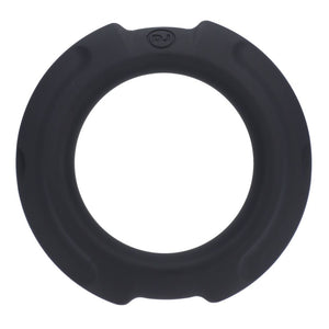OptiMALE FlexiSteel Silicone Metal Core Cock Penis Ring Black 43mm