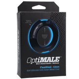 OptiMALE FlexiSteel Silicone Metal Core Cock Penis Ring Black 43mm