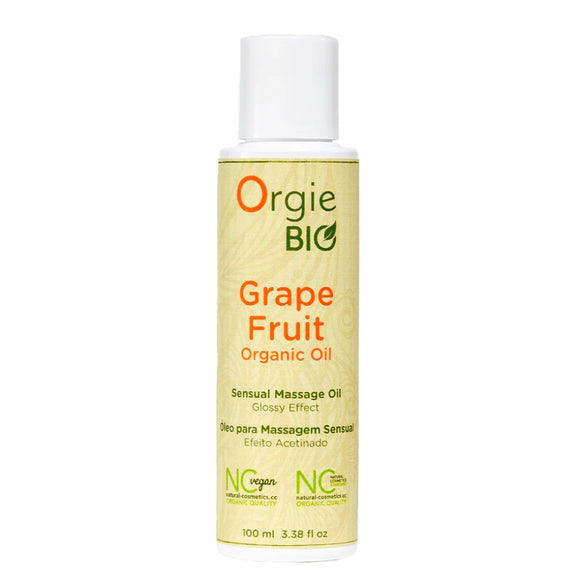 Orgie Bio Grapefruit Organic Sensual Massage Oil 100ml Natural Vegan