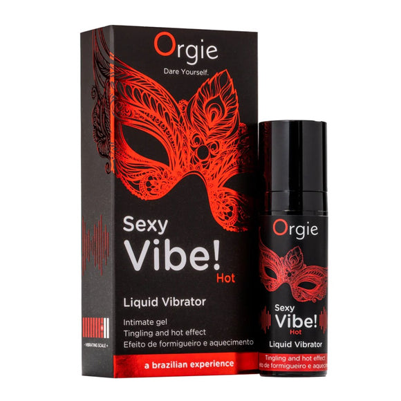 Orgie Sexy Vibe! Hot Liquid Vibrator Tingling Warming Intimate Gel 15ml