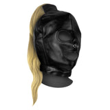 Ouch! Xtreme Mask with Blonde Ponytail Bondage Hood Gimp Fetish Play