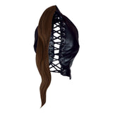 Ouch! Xtreme Mask with Brown Ponytail Bondage Hood Gimp Fetish Play