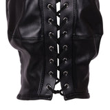 Ouch! Xtreme Mask with Brown Ponytail Bondage Hood Gimp Fetish Play