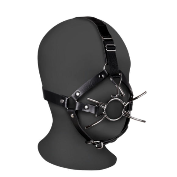 Ouch! Xtreme Head Harness with Spider Gag and Nose Hooks Bondage Fetish Play