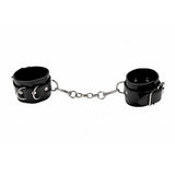 Ouch! Leather Hand Cuffs Wrist Ankle Adjustable Restraints Bondage Play BDSM Gear