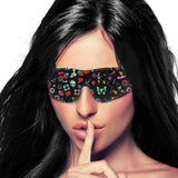 Ouch! Old School Tattoo Style Printed Eye Mask Sensory Bondage Play