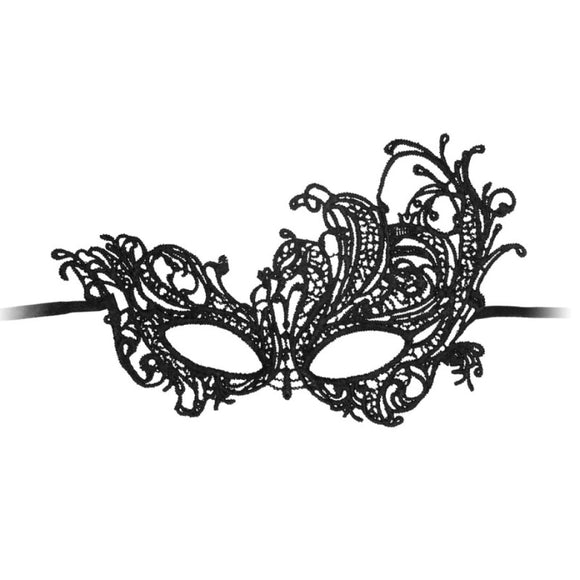 Ouch! Royal Black Lace Eye Mask Venetian Masquerade Ball Costume Party