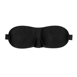 Ouch! Black Satin Curvy Eye Mask Soft Bondage Blindfold Sensory Play