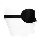 Ouch! Black Satin Curvy Eye Mask Soft Bondage Blindfold Sensory Play