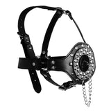 Ouch! Xtreme Open Mouth Gag Head Harness Plug Stopper Bondage Fetish BDSM Play