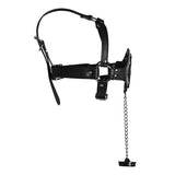 Ouch! Xtreme Open Mouth Gag Head Harness Plug Stopper Bondage Fetish BDSM Play