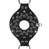Ouch! Xtreme Open Mouth Gag Head Harness Plug Stopper Bondage Fetish BDSM Play