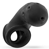 Oxballs Airlock Vented Soft Black Silicone Male Penis Chastity Cock Cage Fetish Play